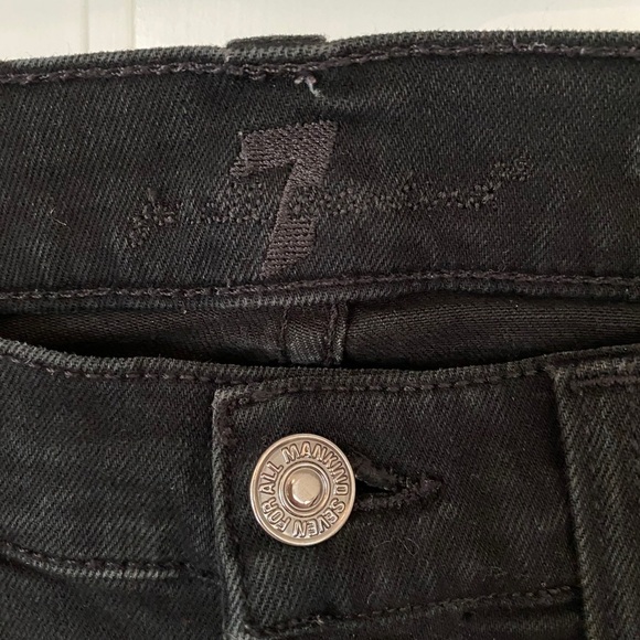 7 For All Mankind Black Jeans - Picture 3 of 7
